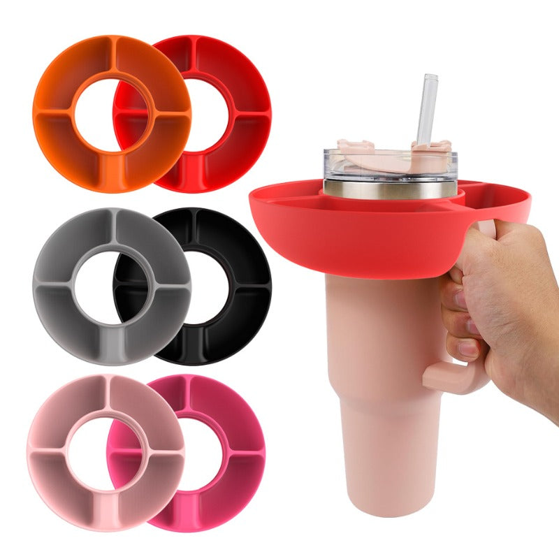 Silicone Snack Tray for 40Oz Stanley Cup Snack Bowl Snack Containers