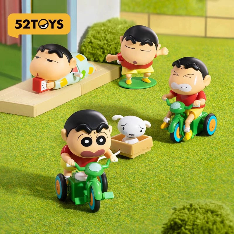 52TOYS Crayon Shin-chan – Dynamic New Life Series Wind-up Action Blind Box Collectible Figure
