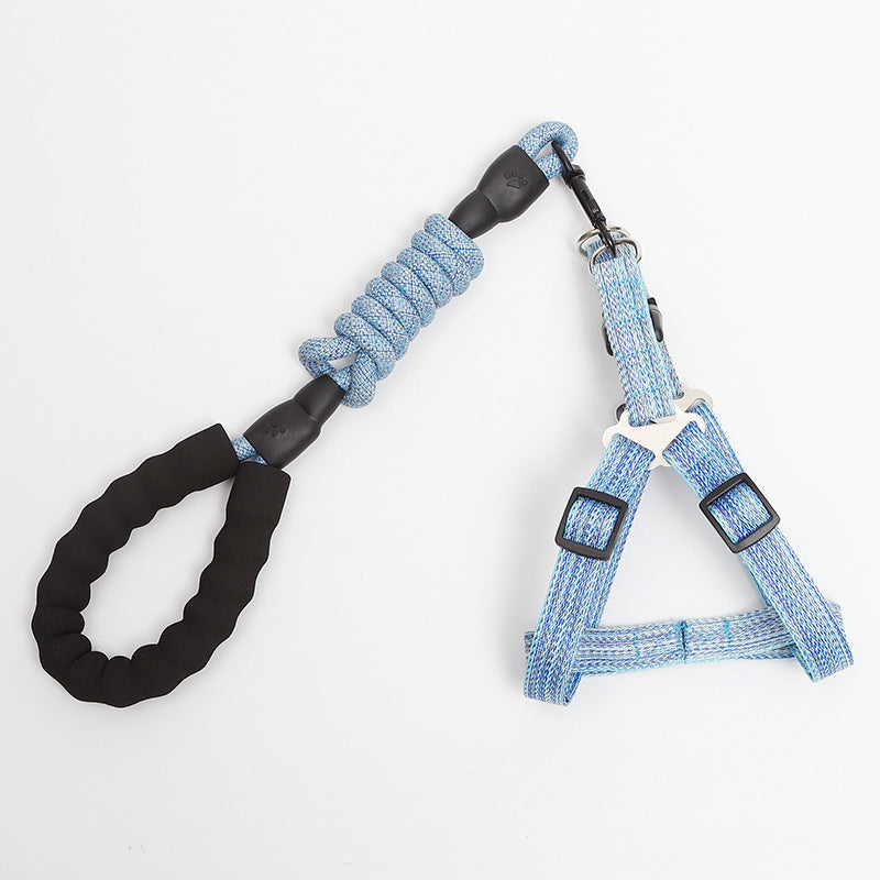 Adjustable Dog Harness Dog Leash Pet Dog Leash Round Rope Pet Harness Traction Supplies