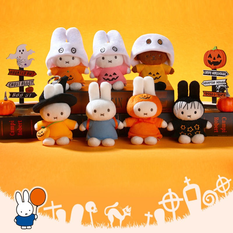 VIPOx Miffy Plush Doll Keychain – Dress-Up Series Blind Box Toy, Halloween Gift