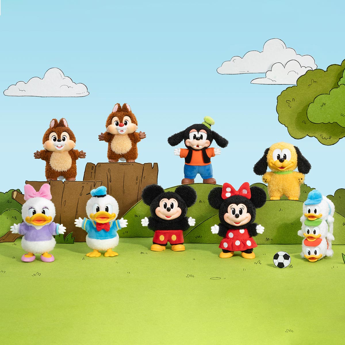 Popmart Mickey Family – Cute Together Keychain Series Figures