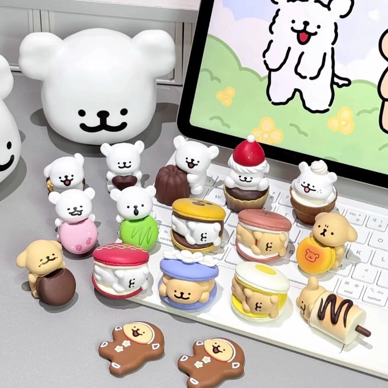MINISO Liner Dog – Sweet Dessert House Series Mini Blind Box (Set of 3 per Box)