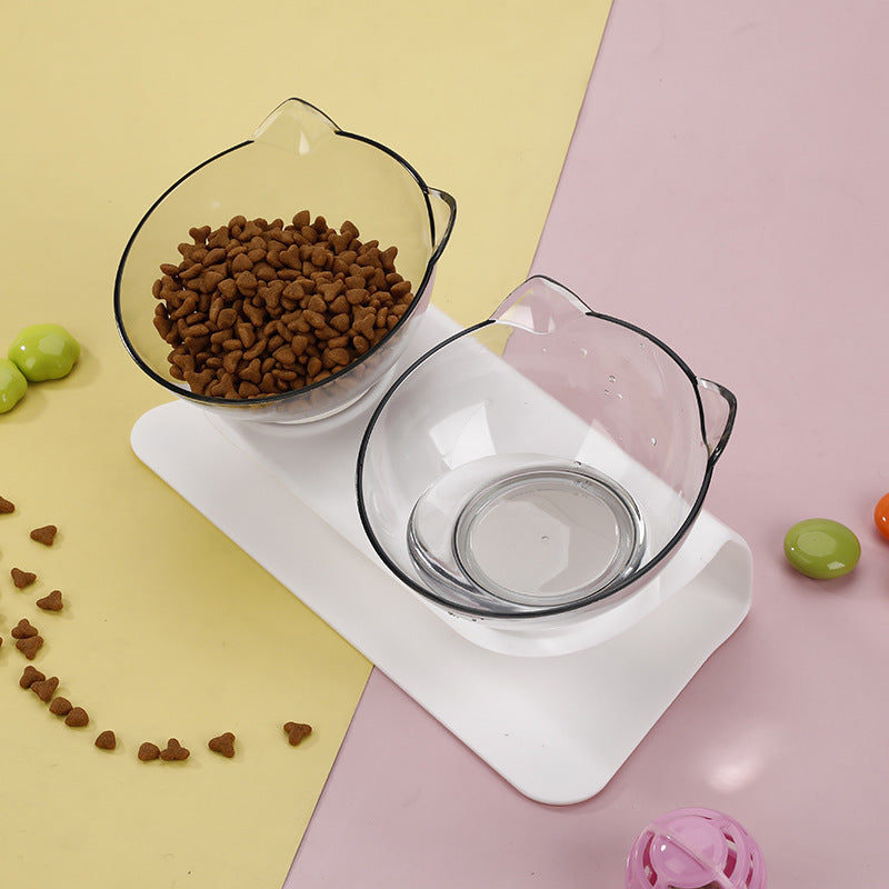 Cat Face Shape Pet Feeder for cats13
