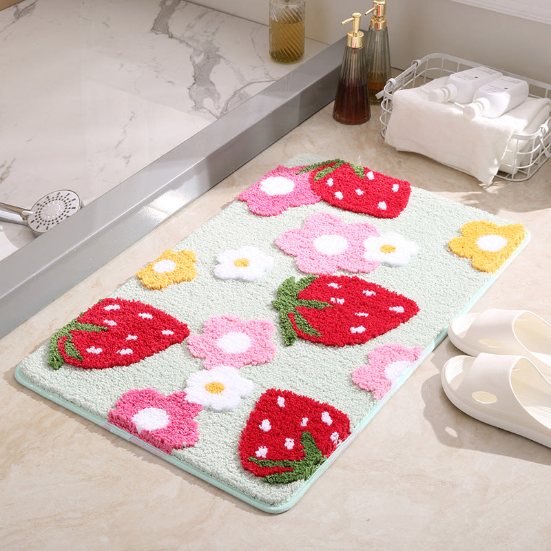 Strawberry Bathroom Mat