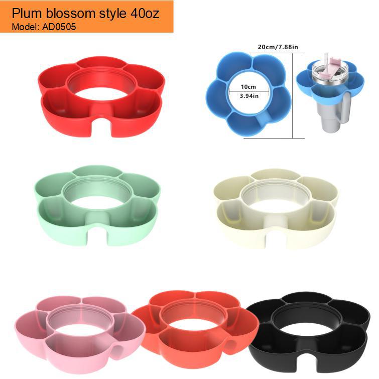 Silicone Snack Tray for 40Oz Stanley Cup Snack Bowl Snack Containers