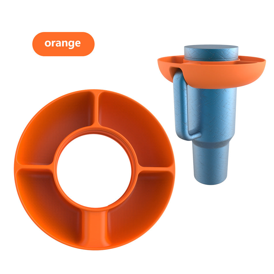 Silicone Snack Tray for 40Oz Stanley Cup Snack Bowl Snack Containers