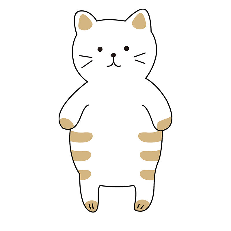 Cartoon Kitten Print Wood Pulp Sponge Wipe