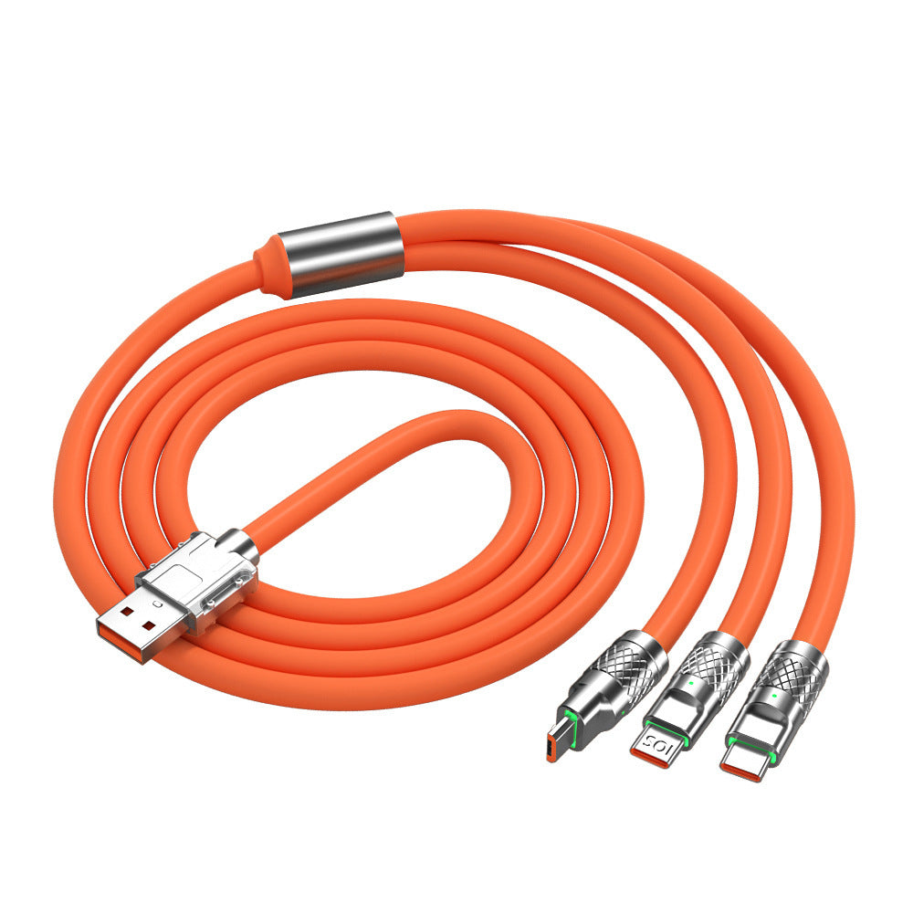 Suitable for Huawei, Android and Apple 3-in-1 Fast Charging Mobile Phone Data Cable