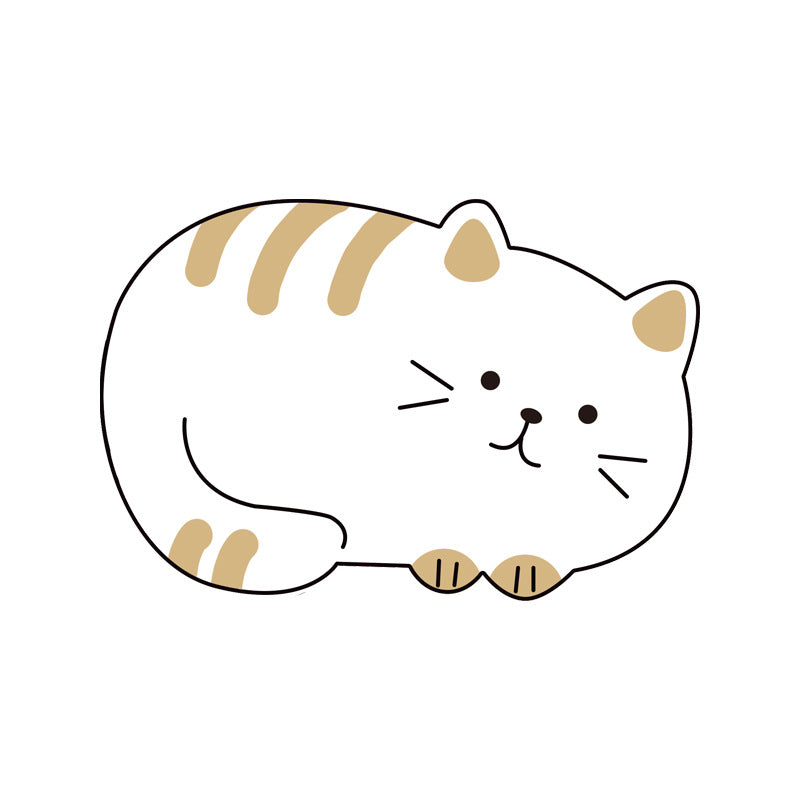 Cartoon Kitten Print Wood Pulp Sponge Wipe