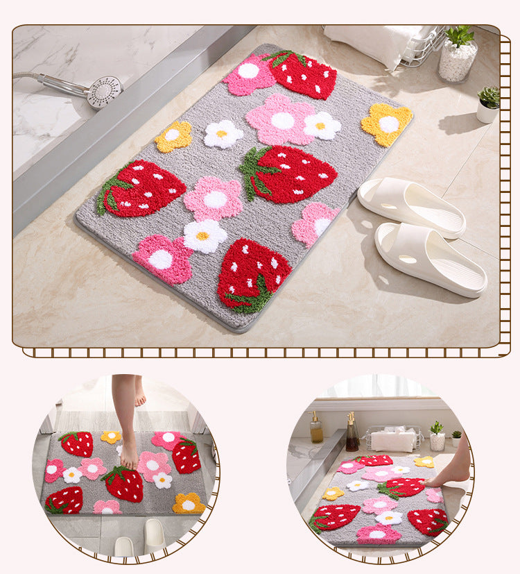 Strawberry Bathroom Mat