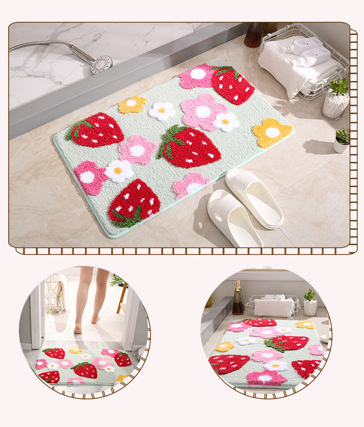 Strawberry Bathroom Mat