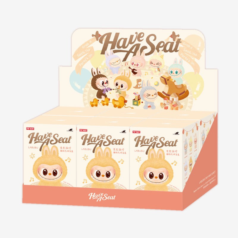 POP MART LABUBU THE MONSTERS – Have a Seat Series Vinyl Plush Blind Box