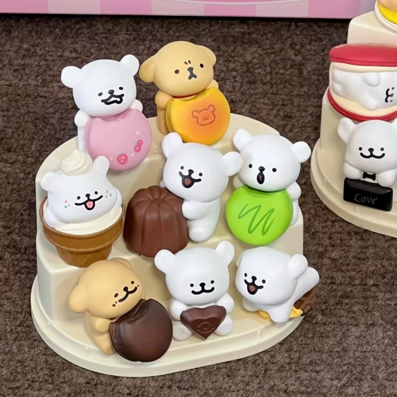 MINISO Liner Dog – Sweet Dessert House Series Mini Blind Box (Set of 3 per Box)