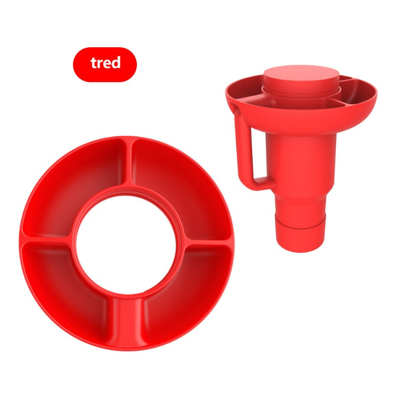 Silicone Snack Tray for 40Oz Stanley Cup Snack Bowl Snack Containers