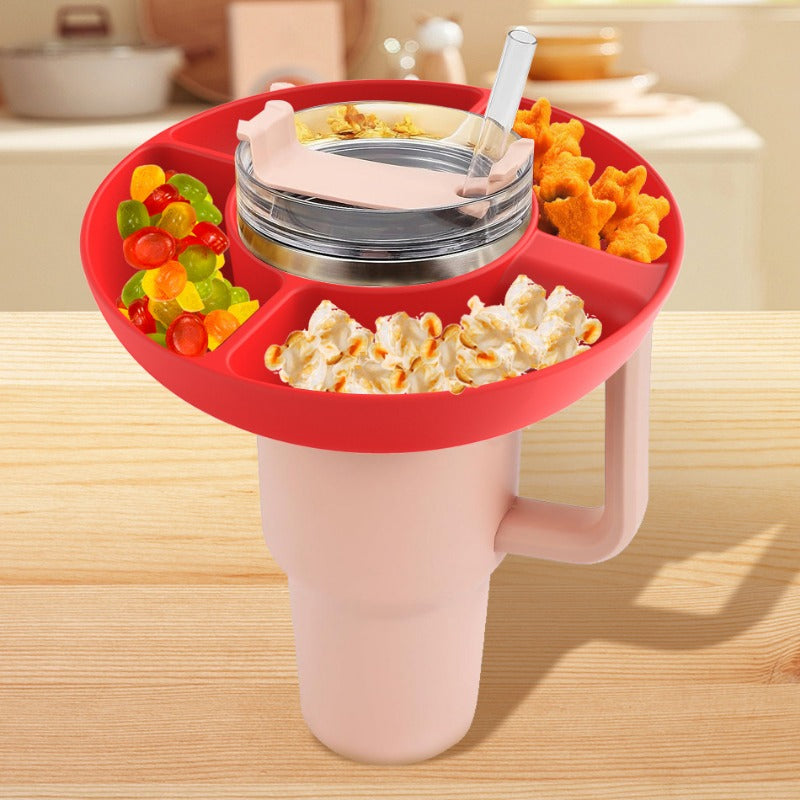 Silicone Snack Tray for 40Oz Stanley Cup Snack Bowl Snack Containers