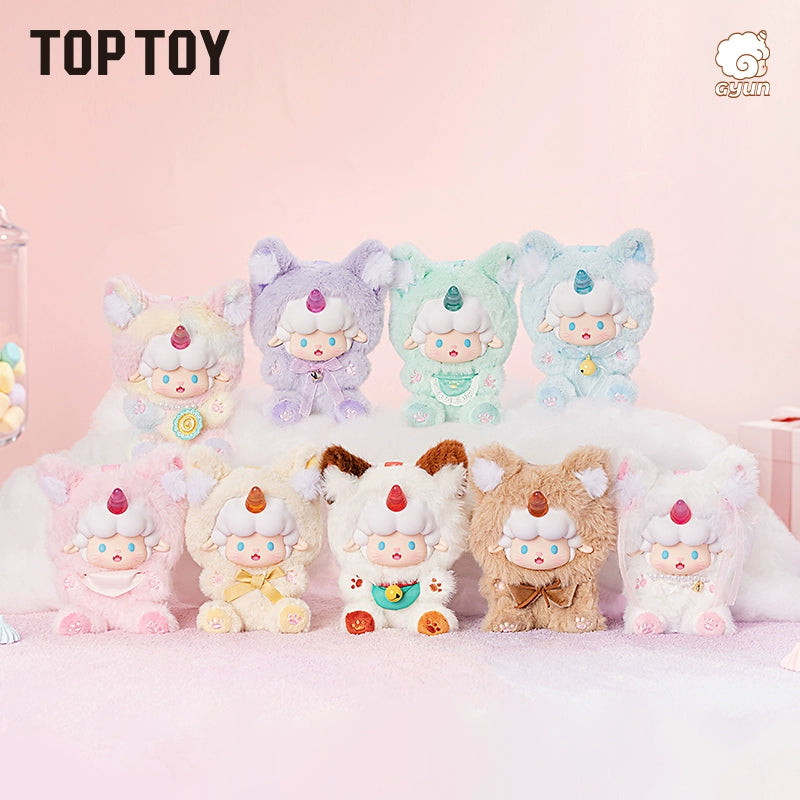 TOPTOY Juanjuan Sheep × Meow’s Candy House Series Soft Vinyl & Plush Blind Box Mascot Toy