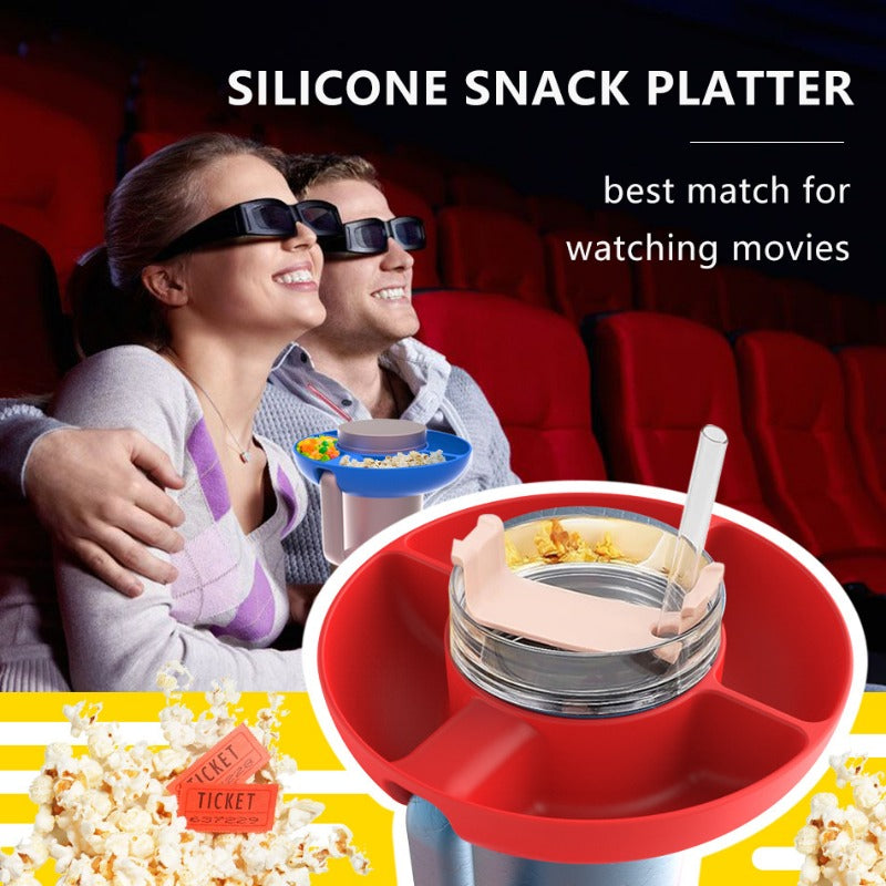 Silicone Snack Tray for 40Oz Stanley Cup Snack Bowl Snack Containers