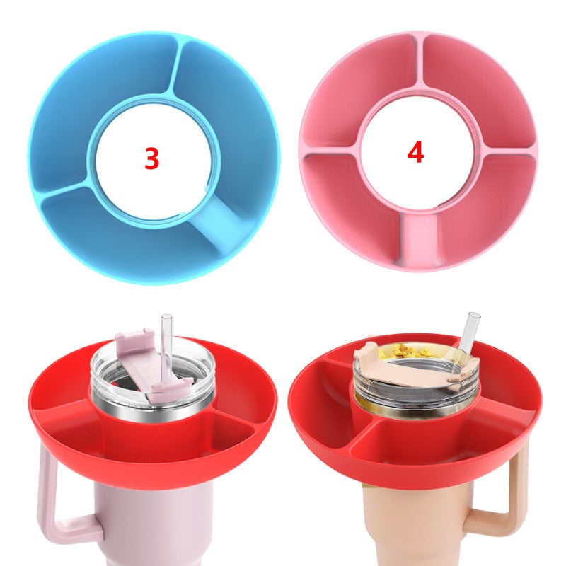 Silicone Snack Tray for 40Oz Stanley Cup Snack Bowl Snack Containers