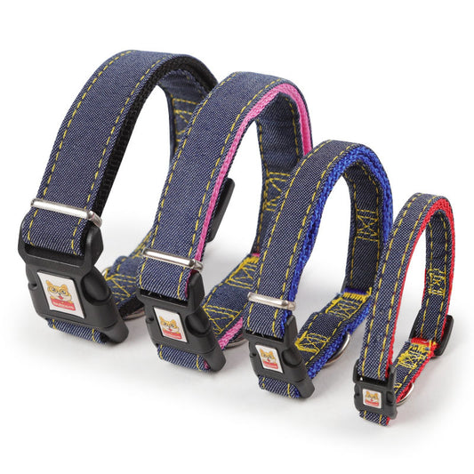 Dog Walking Leash Pet Supplies Chest Traction Dog Leash Denim Harness Pet Dog Leash