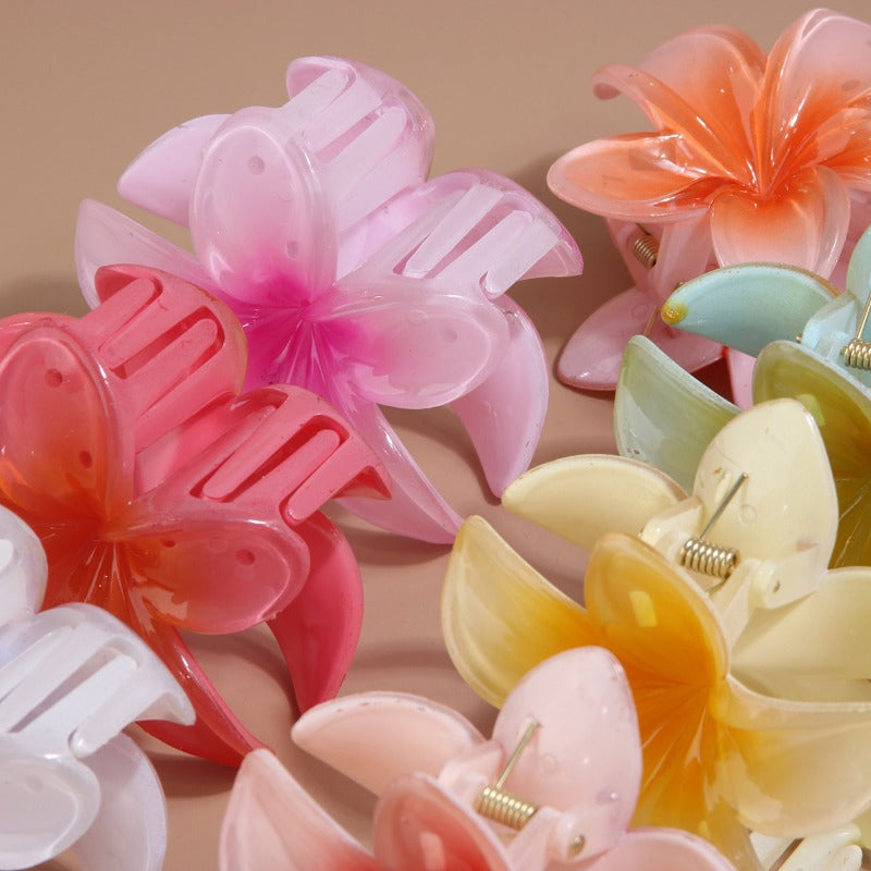 Colorful Plumeria Hair Clip