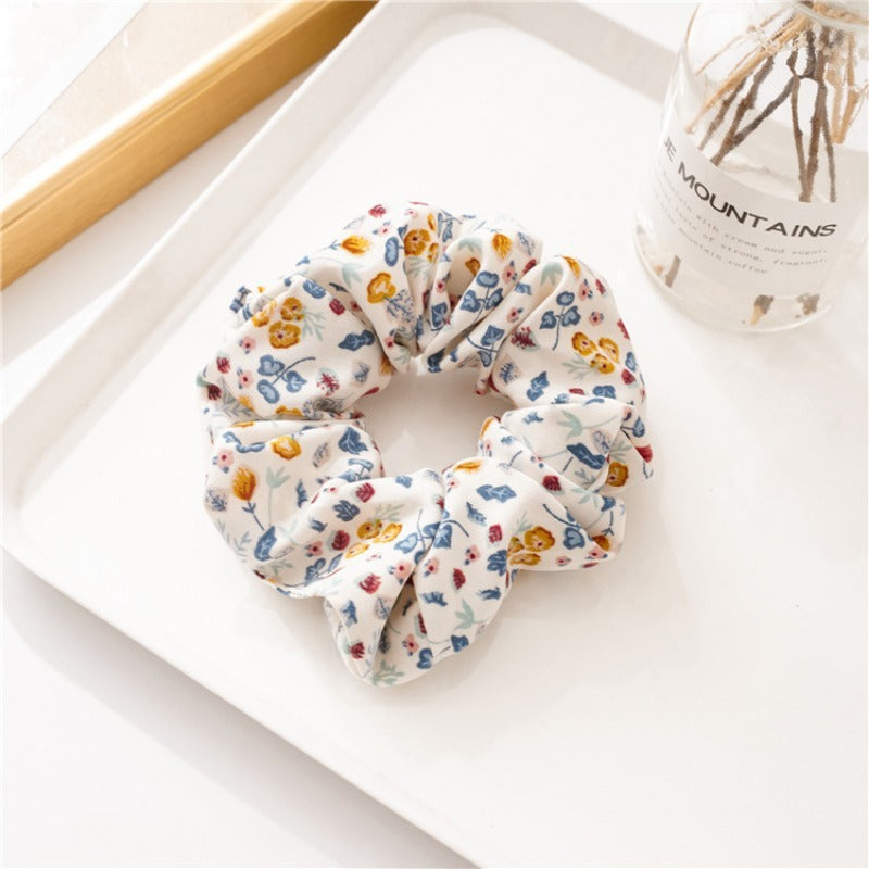 French Fresh Floral Hair Tie