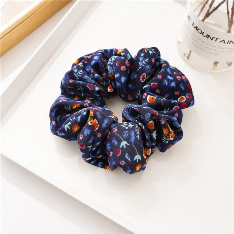 French Fresh Floral Hair Tie