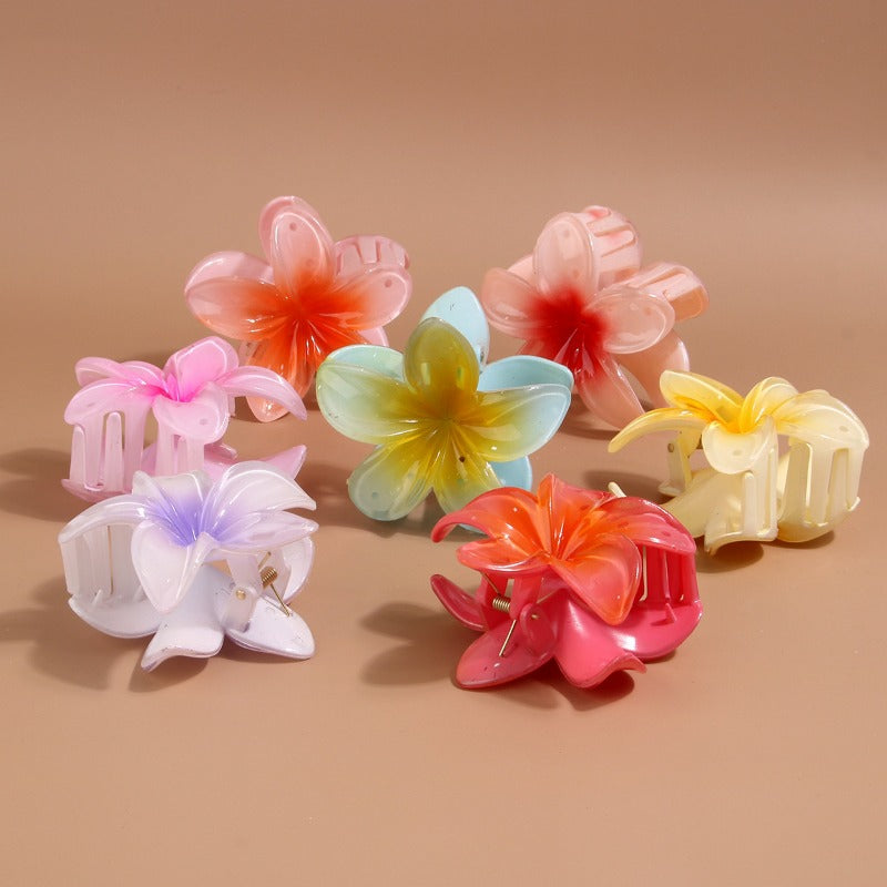 Colorful Plumeria Hair Clip