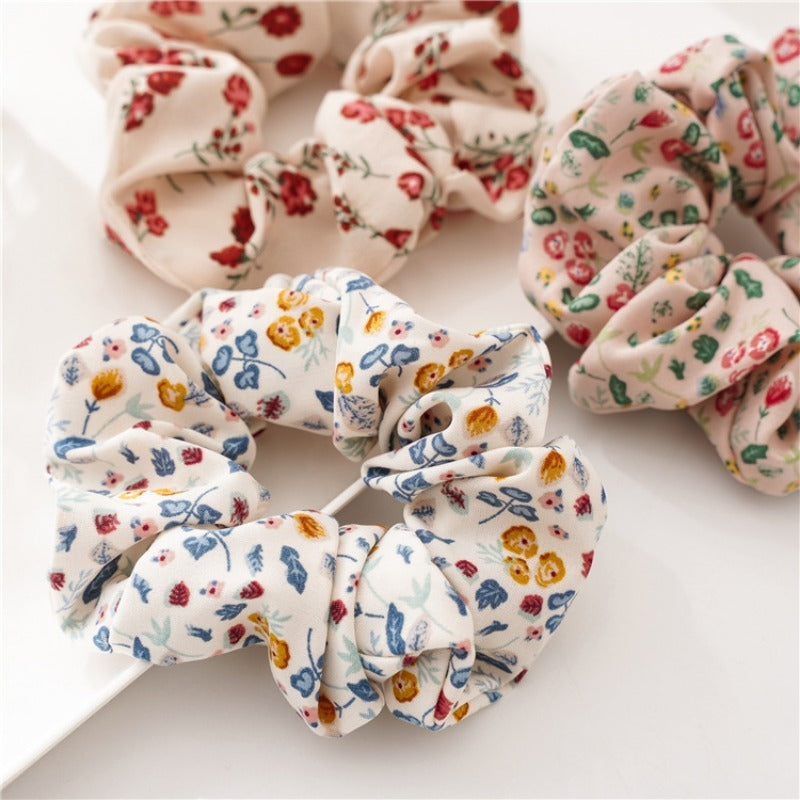 French Fresh Floral Hair Tie