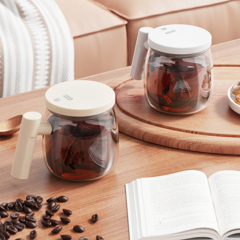 Electric Glass Automatic Mixing Cup Portable Coffee Cup Office Glass Liner Mug