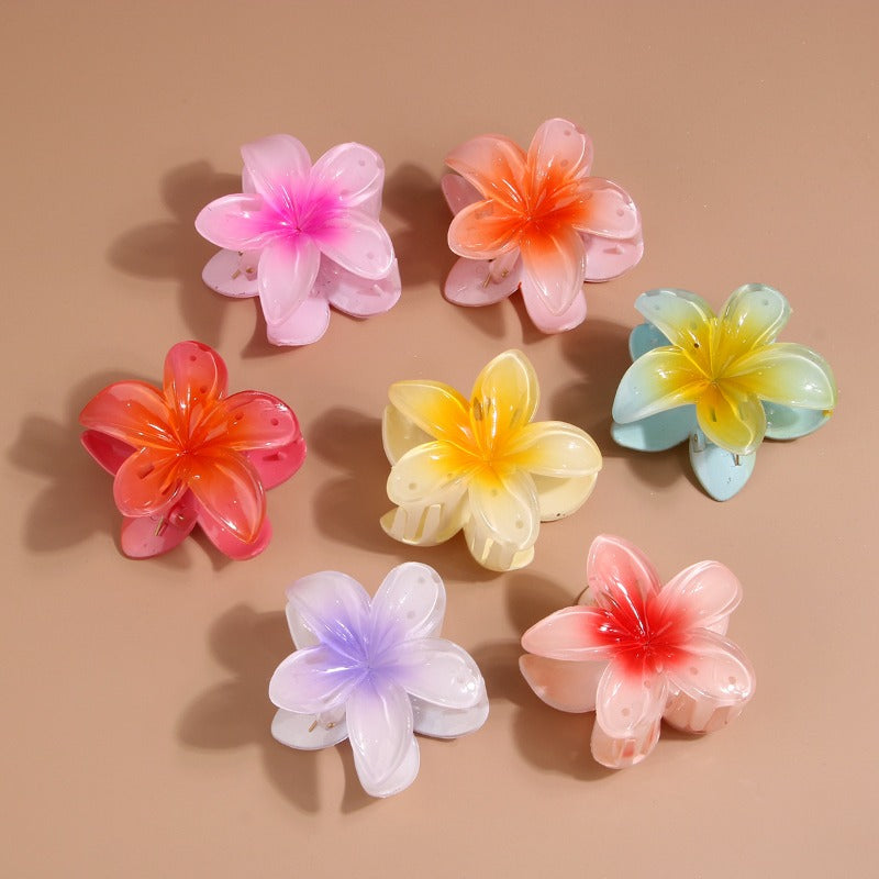 Colorful Plumeria Hair Clip