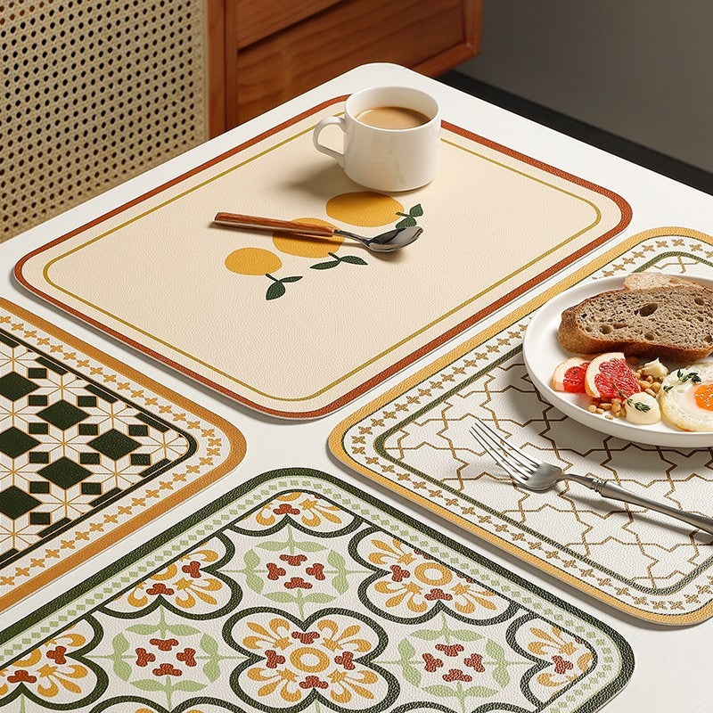 Nordic Pastoral Print Waterproof Placemat