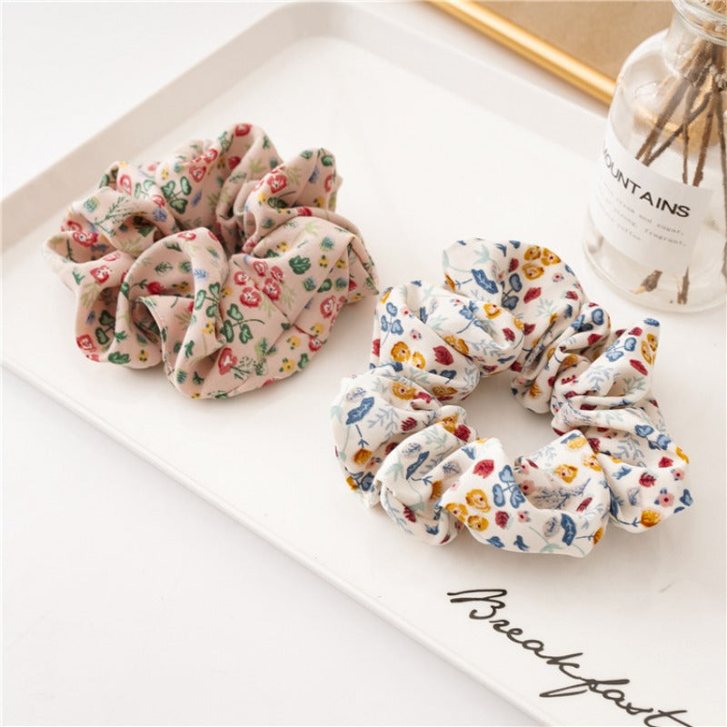 French Fresh Floral Hair Tie