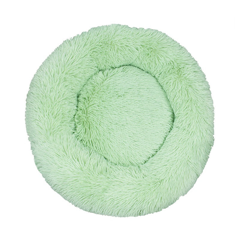 Long Plush Cat Bed for comfort and relaxation3