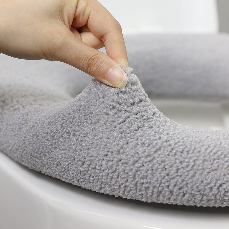 Winter Thickened Plush Toilet Seat Covers