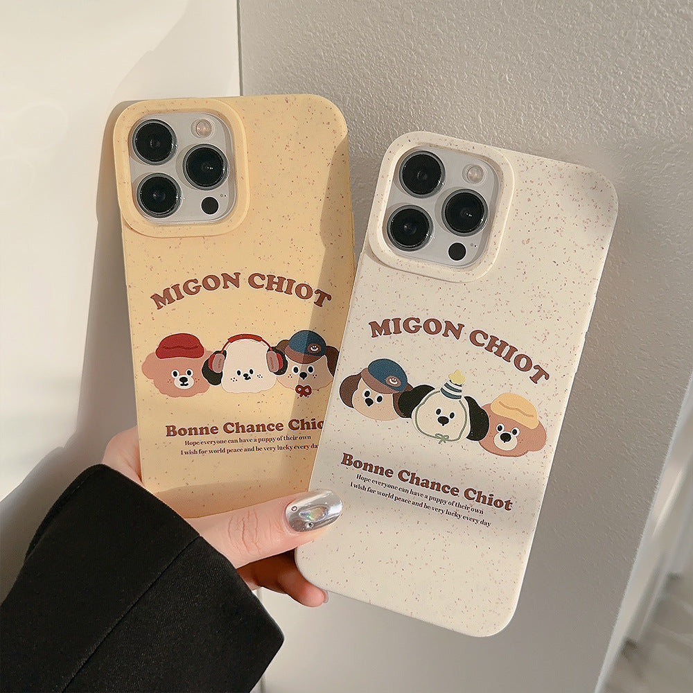 Cute Puppy Silicone iPhone Case5