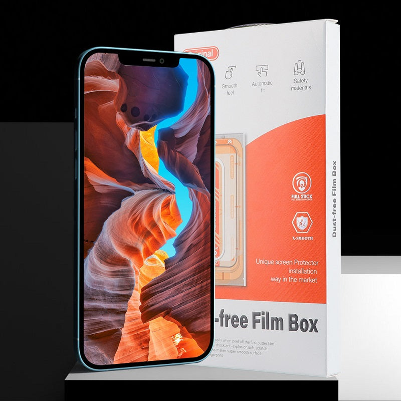 iPhone Tempered Glass Screen Protector Easy-install Box