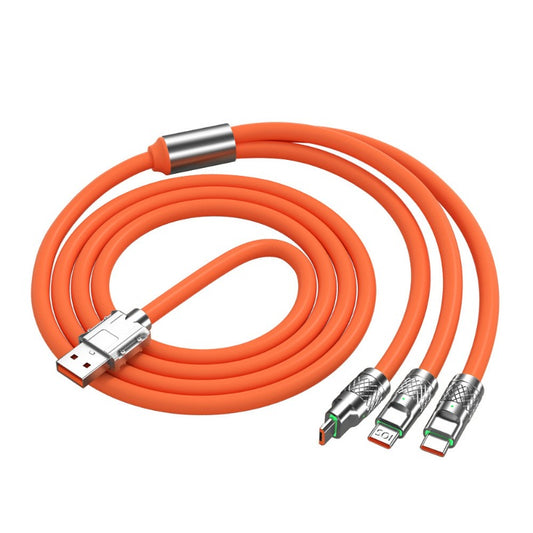 Suitable for Huawei, Android and Apple 3-in-1 Fast Charging Mobile Phone Data Cable