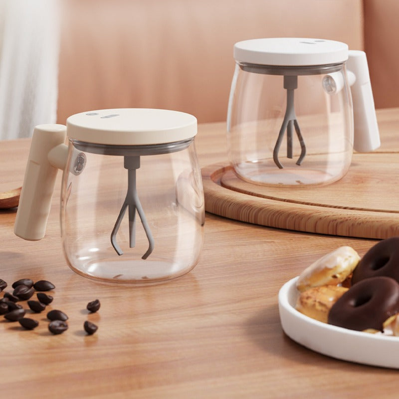 Electric Glass Automatic Mixing Cup Portable Coffee Cup Office Glass Liner Mug