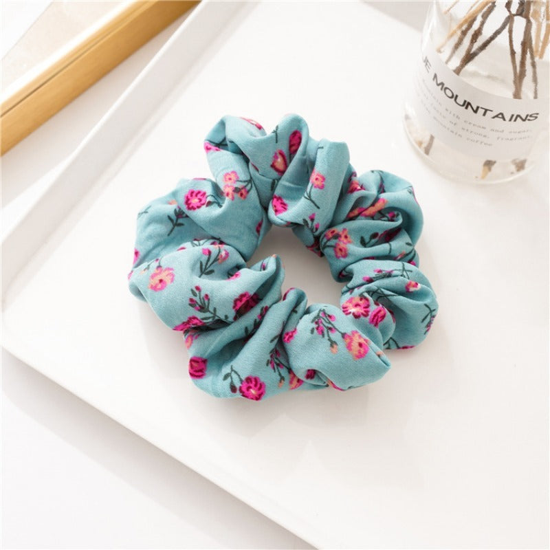 French Fresh Floral Hair Tie