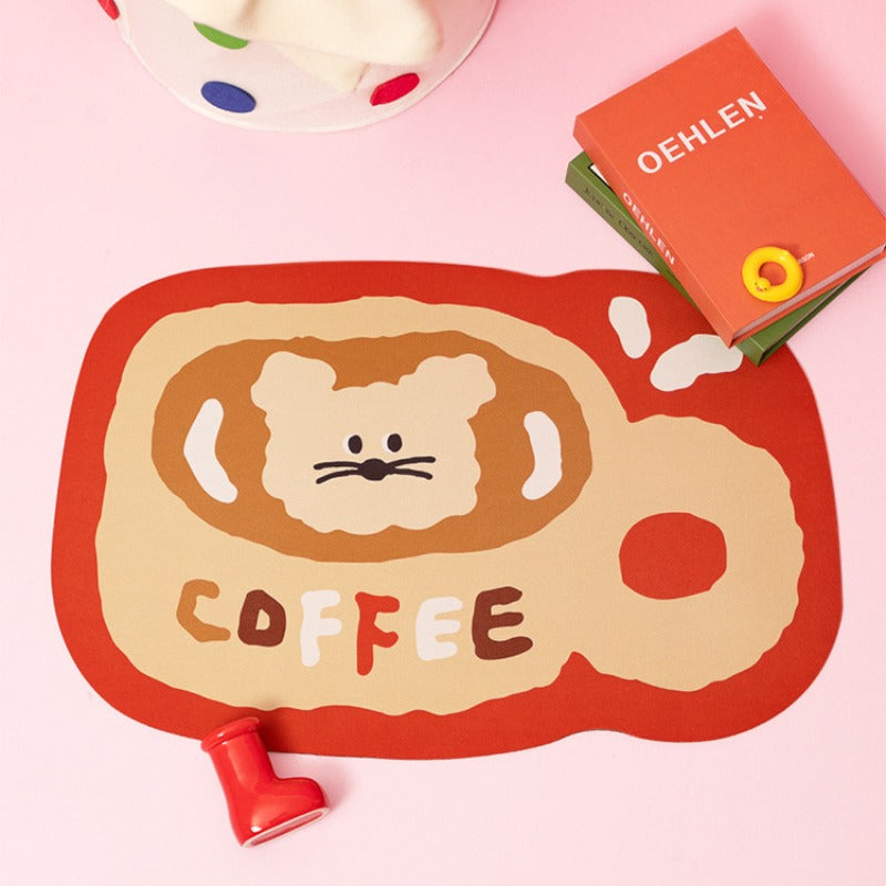 Kitchen Countertop Draining Mat Diatom Mud Absorbent Placemat Tableware Drying and No-wash Mat