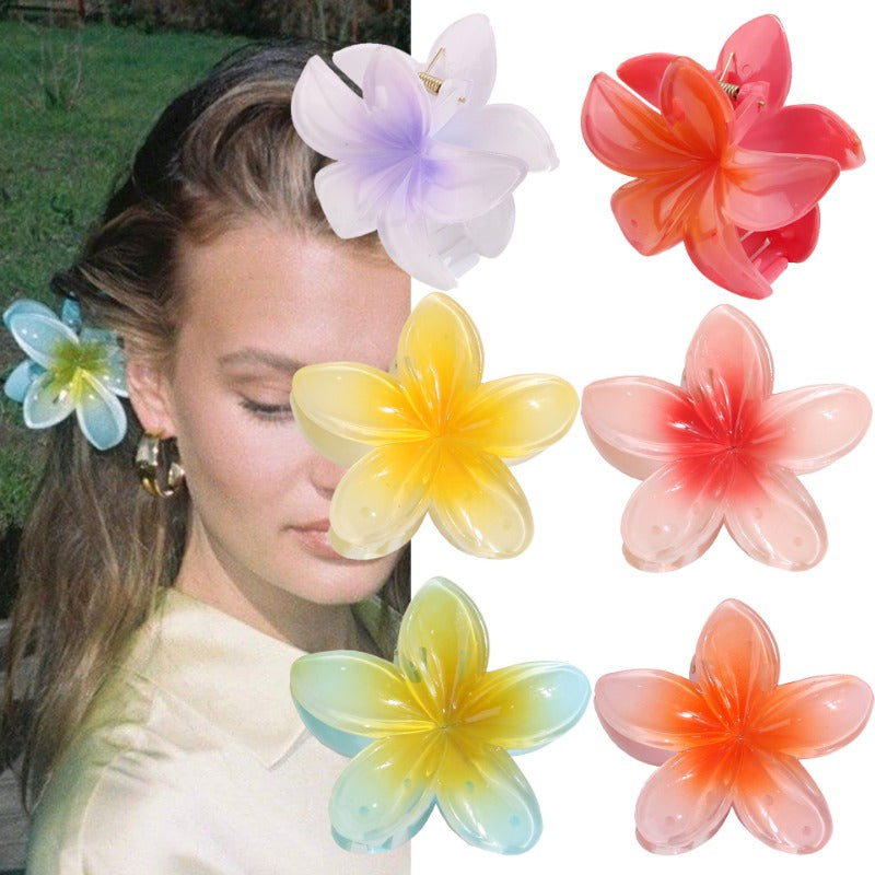 Colorful Plumeria Hair Clip
