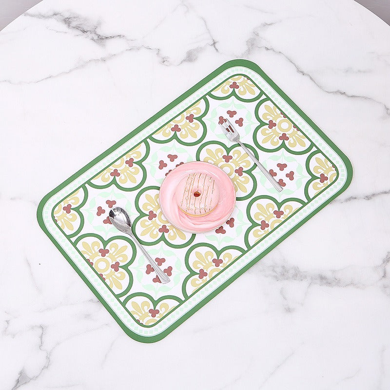 Nordic Pastoral Print Waterproof Placemat