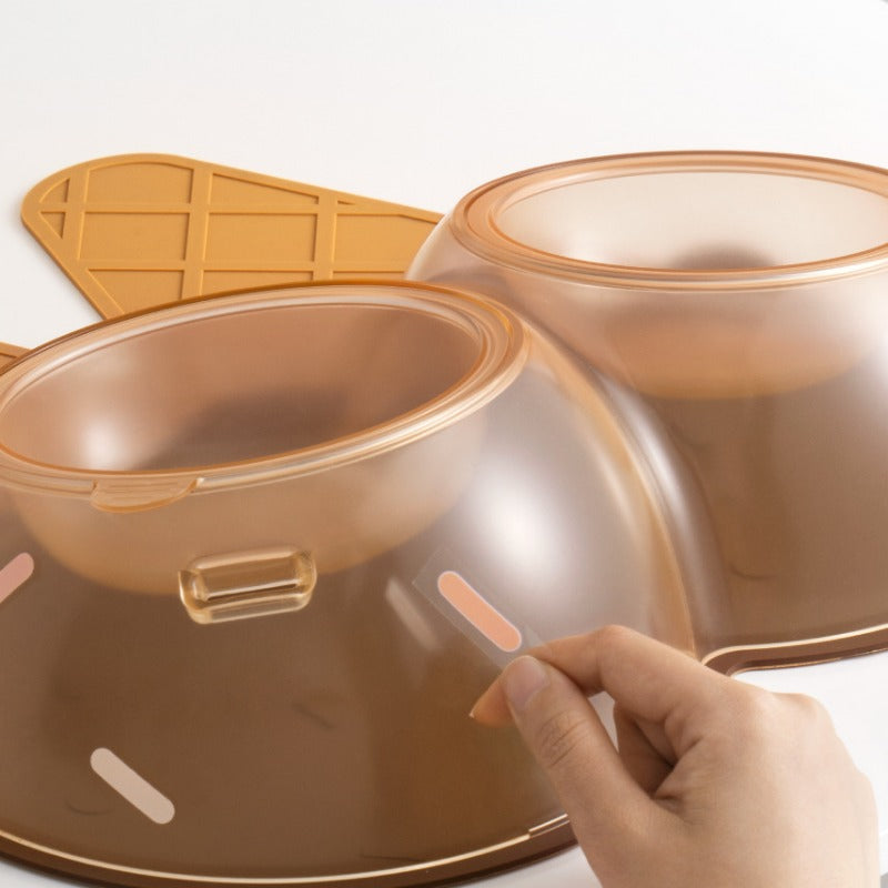 Ice Cream Double Cat Bowl for pets5
