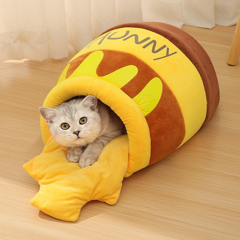 Best selling cat bed shaped like a honey pot for pets3