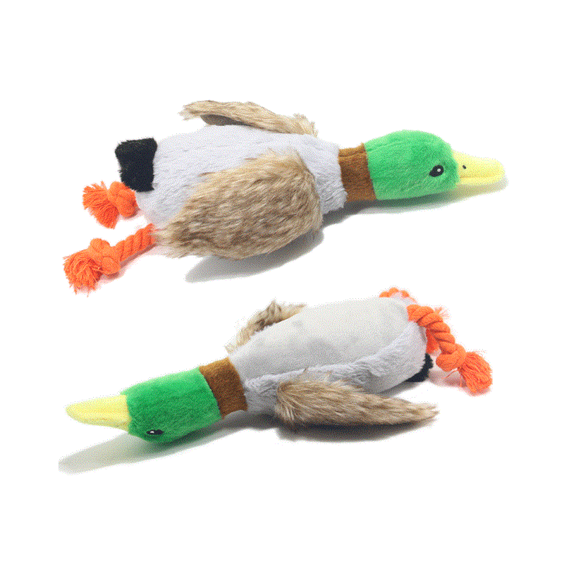 Squeaker Duck Dog Toy – Easy Spot