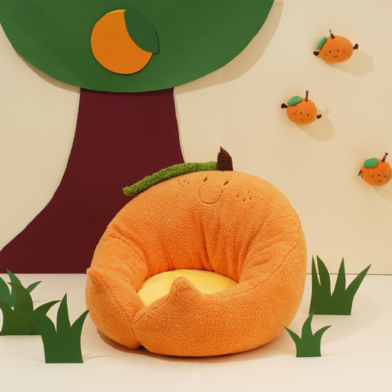 Zeze brand orange cat bed for comfort and style2
