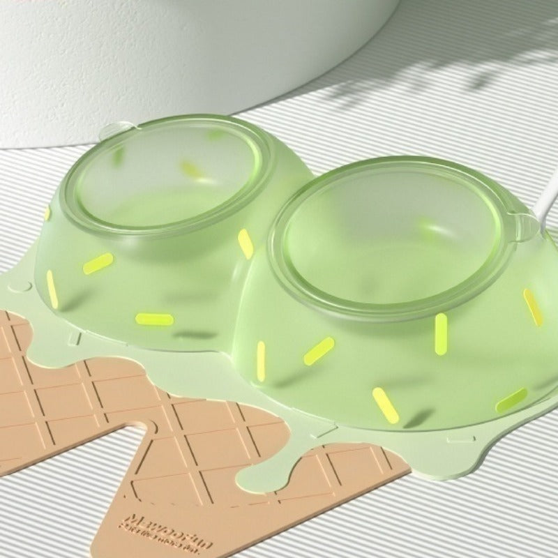 Ice Cream Double Cat Bowl for pets3